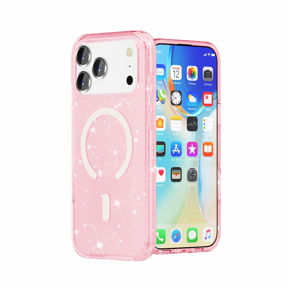 iPhone 17 Pro Max - Glitter Powder With MagSafe Pink - 4