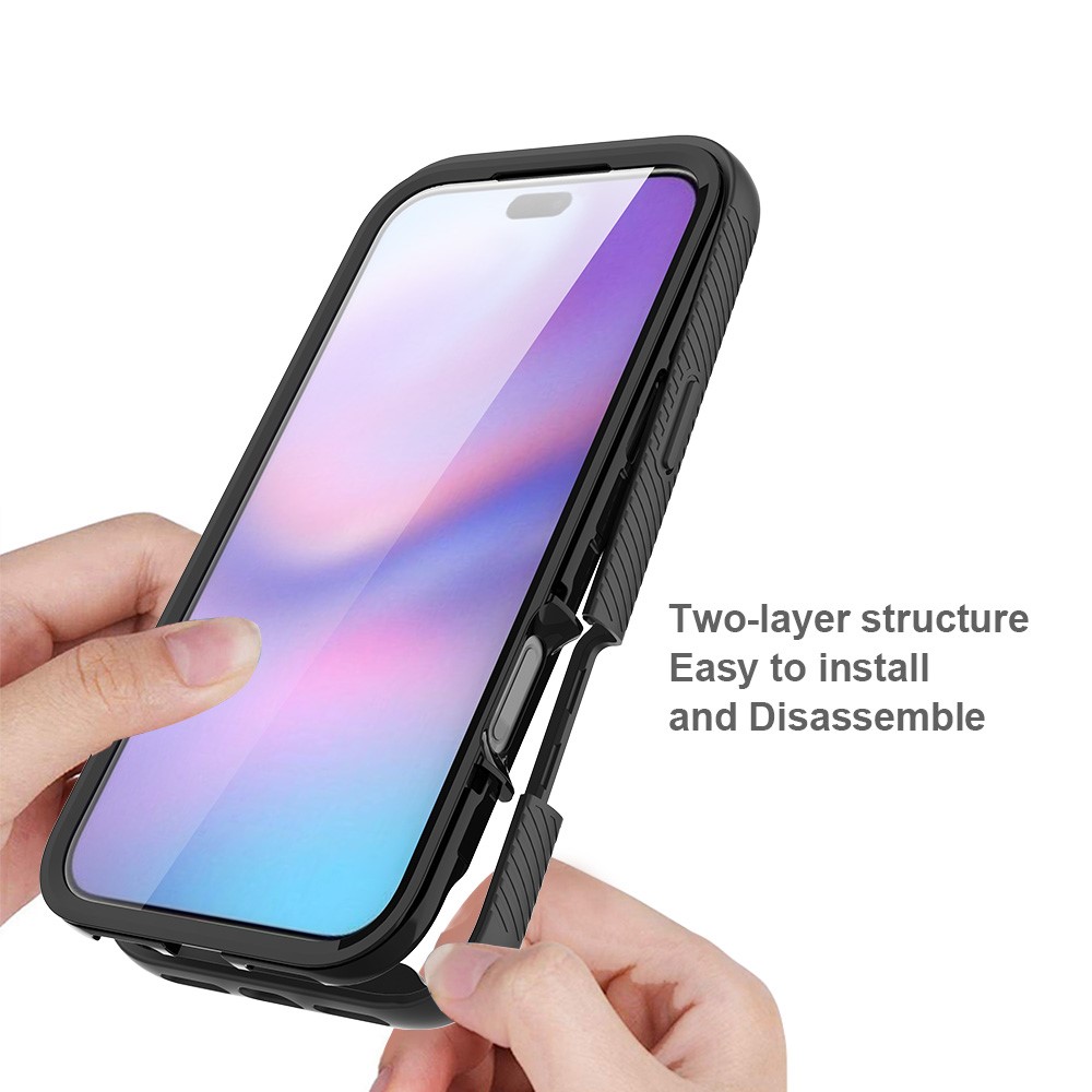 iPhone 17 Pro Max - TPU 360 With PET Screen Black - 4