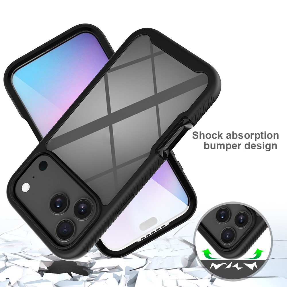 iPhone 17 Pro Max - TPU 360 With PET Screen Black - 6