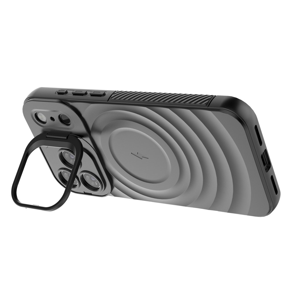 iPhone 17 Pro Max - Kickstand Ripple Texture White - 6