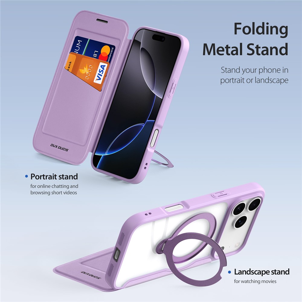 iPhone 17 Pro Max - DUX DUCIS Skin X Pro Series With MagSafe Purple - 4