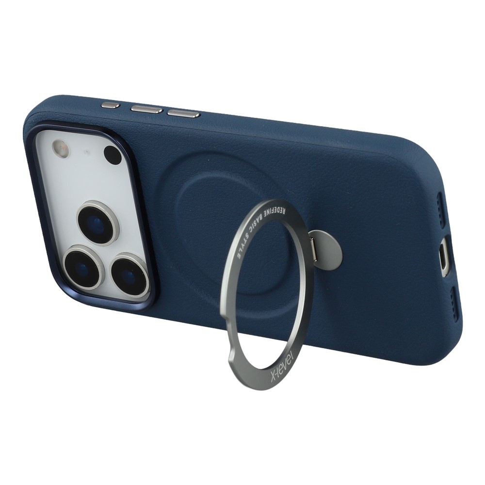 iPhone 17 Pro - X-LEVEL Kickstand Magnetic Case Blue - 4