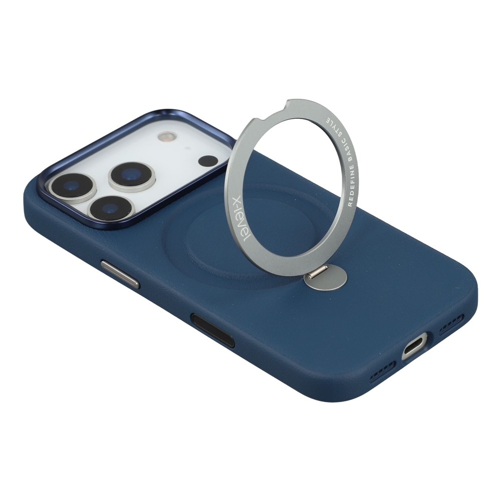 iPhone 17 Pro - X-LEVEL Kickstand Magnetic Case Blue - 5