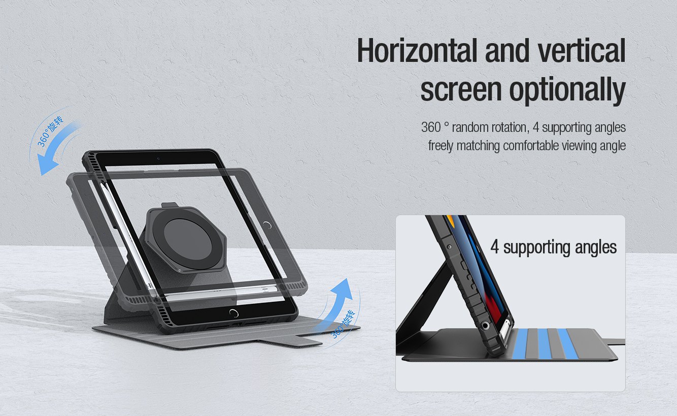 iPad 10.2 - NILLKIN Bumper SnapSafe Case Blue - 4