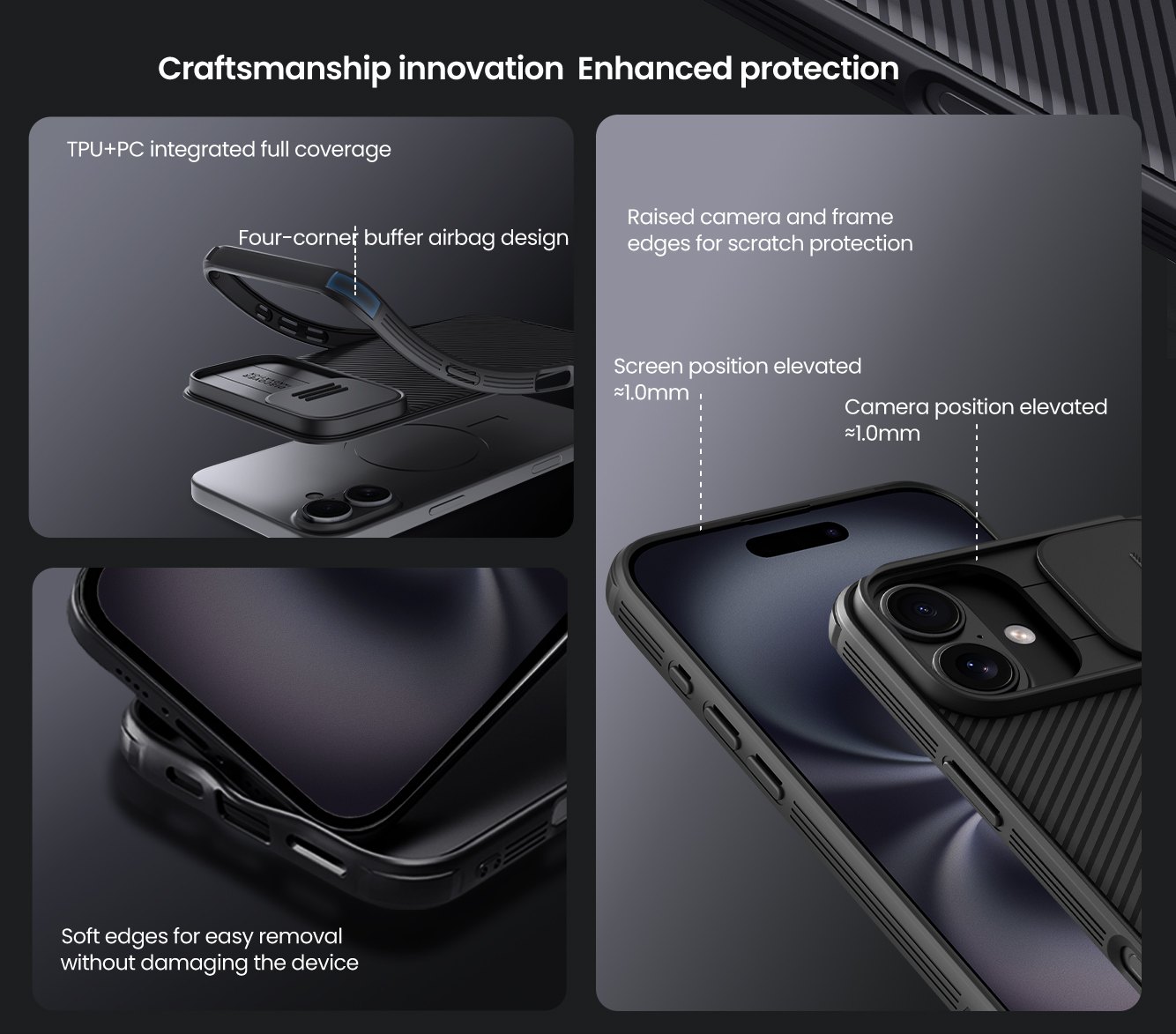 iPhone 16 - NILLKIN CamShield Pro Black - 5