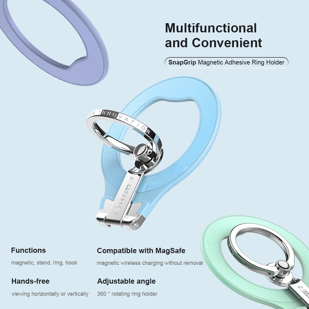 Ring Holder - NILLKIN SnapGrip Magnetic Lavender - 5