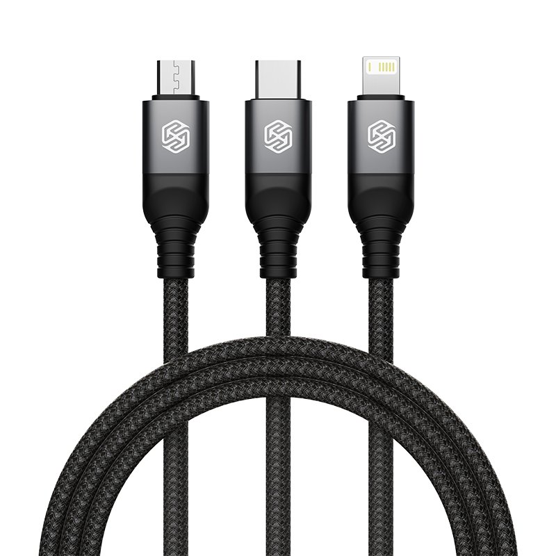 Cable 3 in 1 - NILLKIN Swift Pro Black