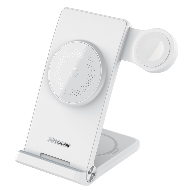 Wireless Charger - NILLKIN PowerTrio 3-in-1 MagSafe White - 3