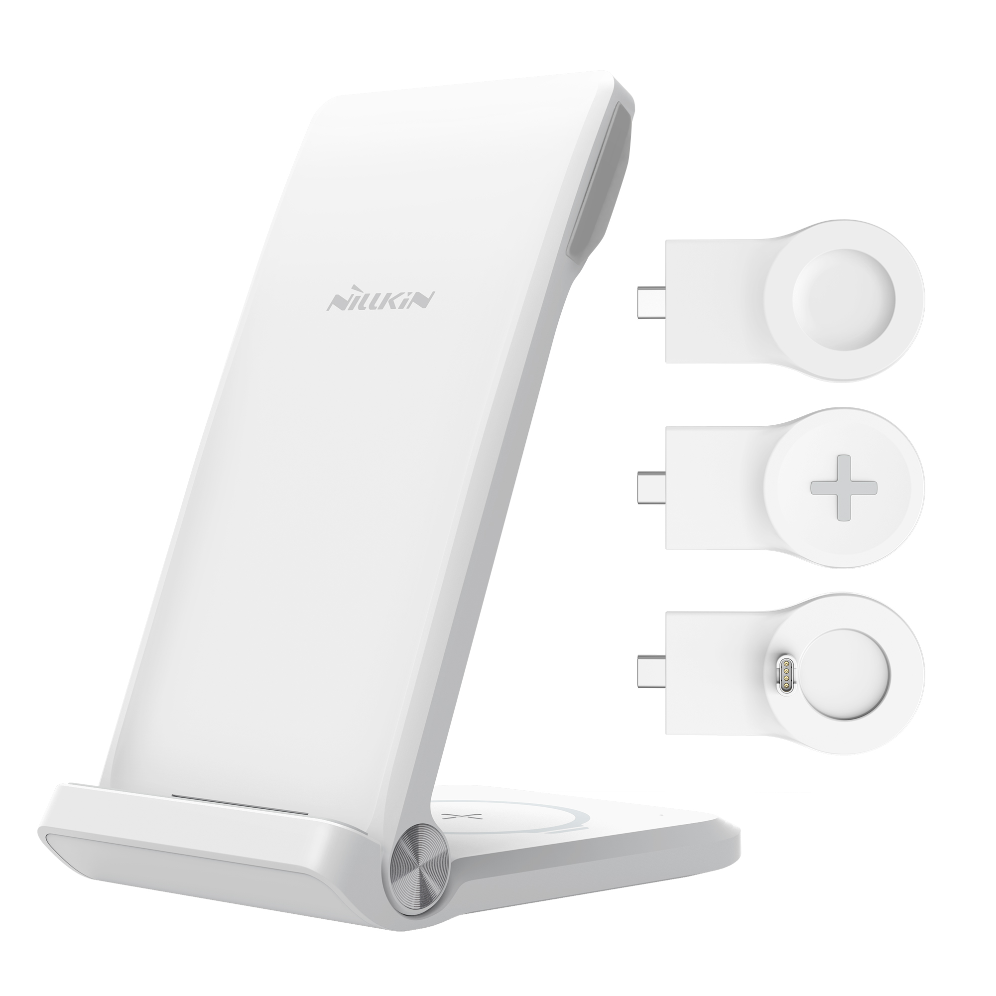 Wireless Charger - NILLKIN PowerTrio 3-in-1 White - 4