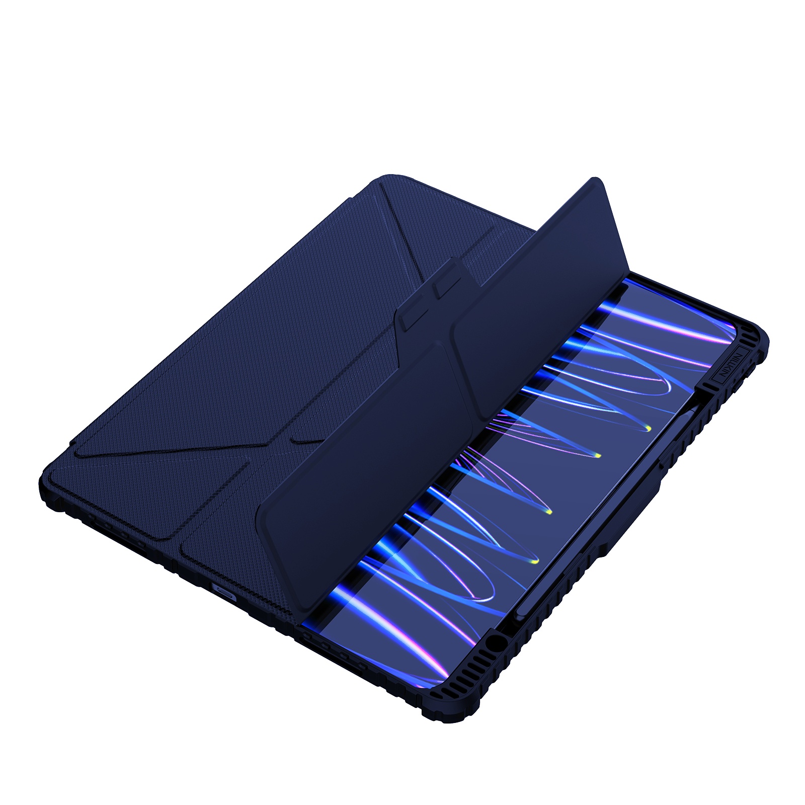 iPad Pro 13 2024 - NILLKIN Bumper Pro Case Multi Angle Blue - 3