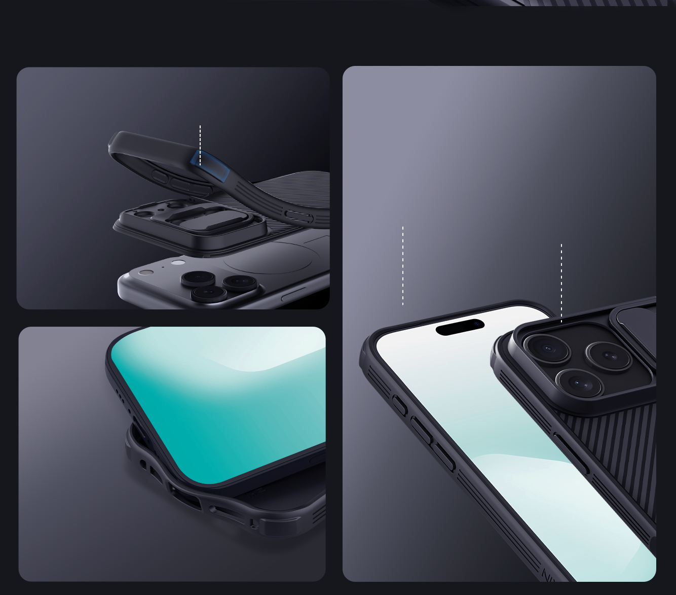 iPhone 17 Pro Max - NILLKIN CamShield Pro Magnetic Transparent Black - 4