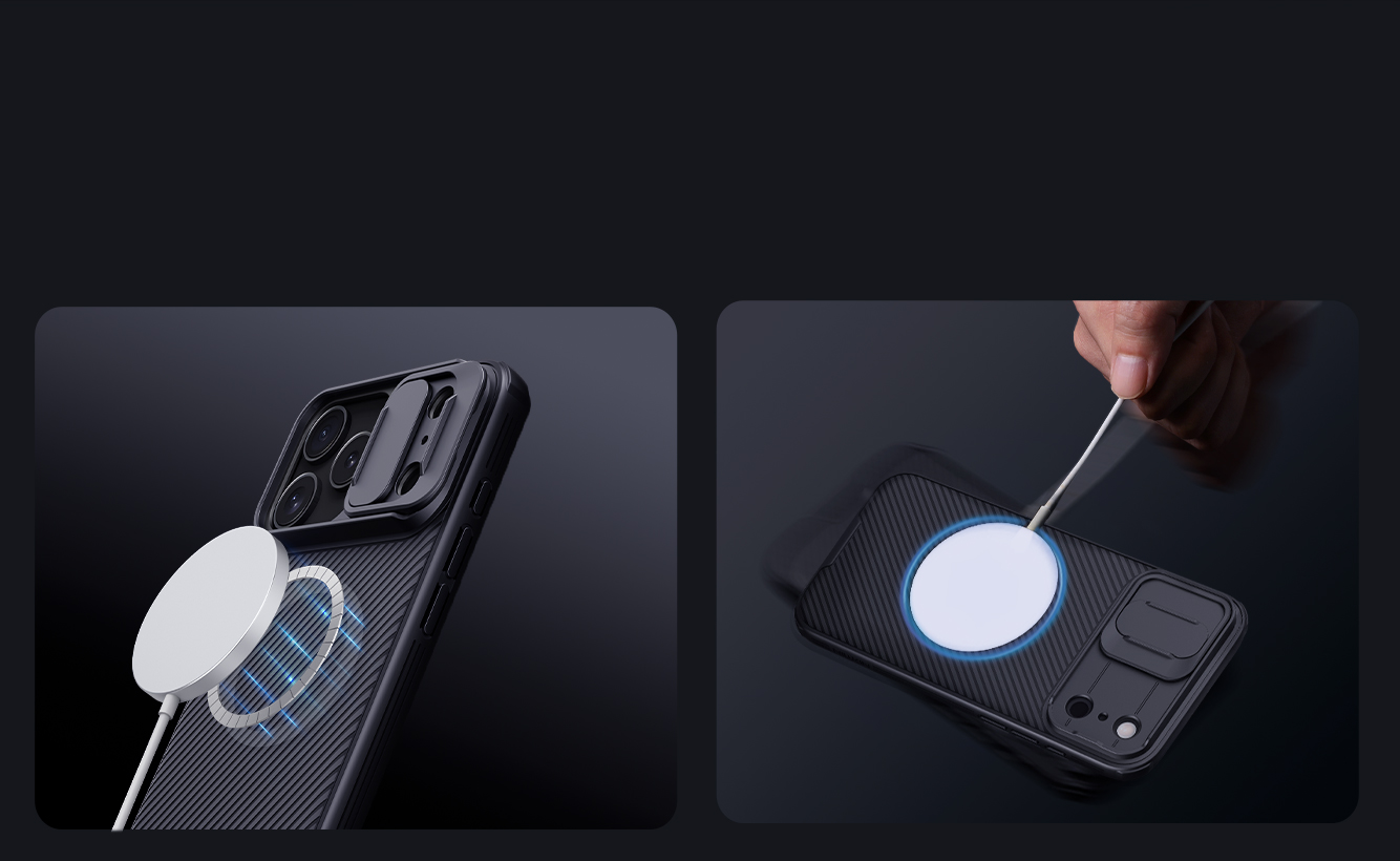 iPhone 17 Pro Max - NILLKIN CamShield Pro Magnetic Transparent Black - 5