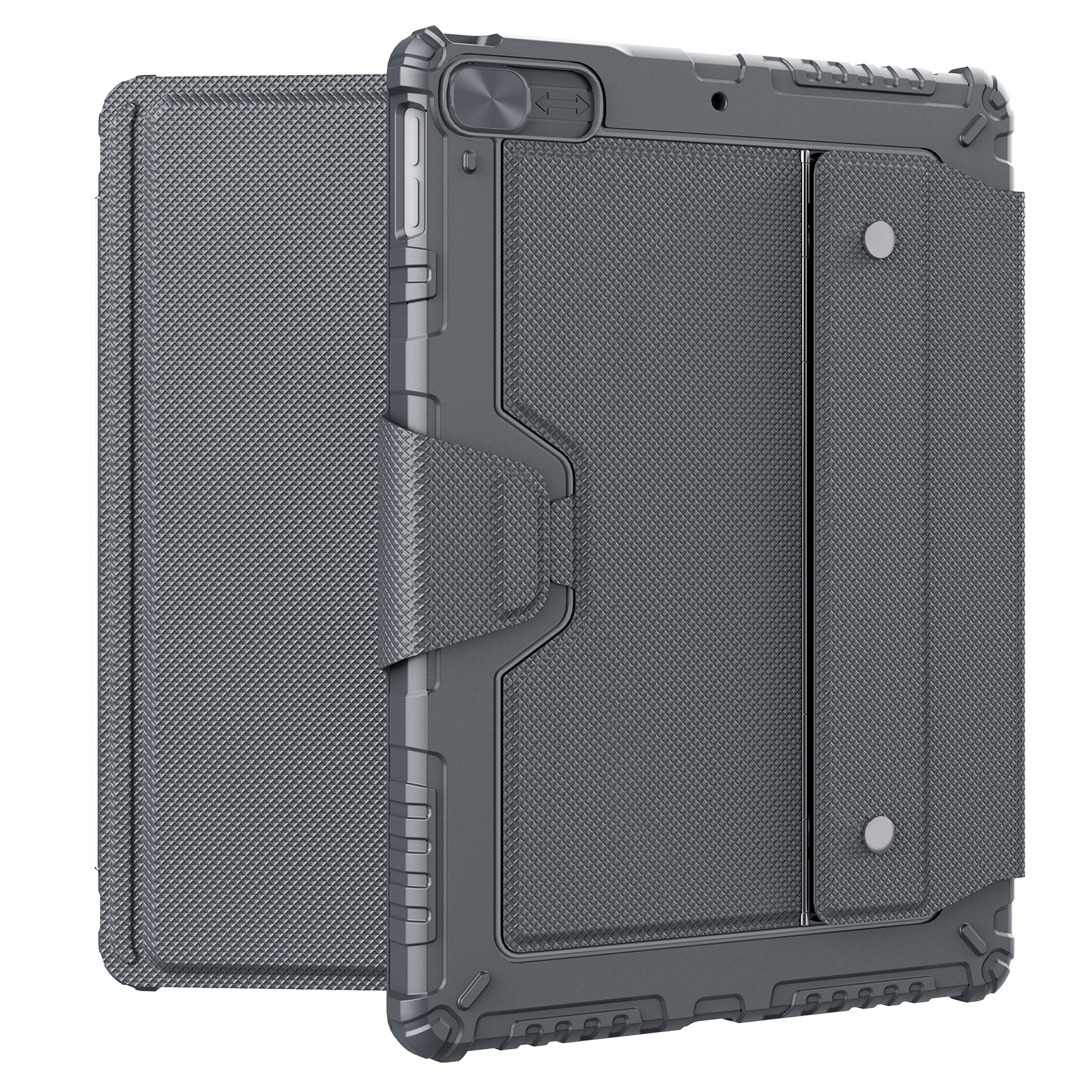 iPad Air 13 2025 - NILLKIN Bumper Combo Keyboard Case Backlit Black - 2