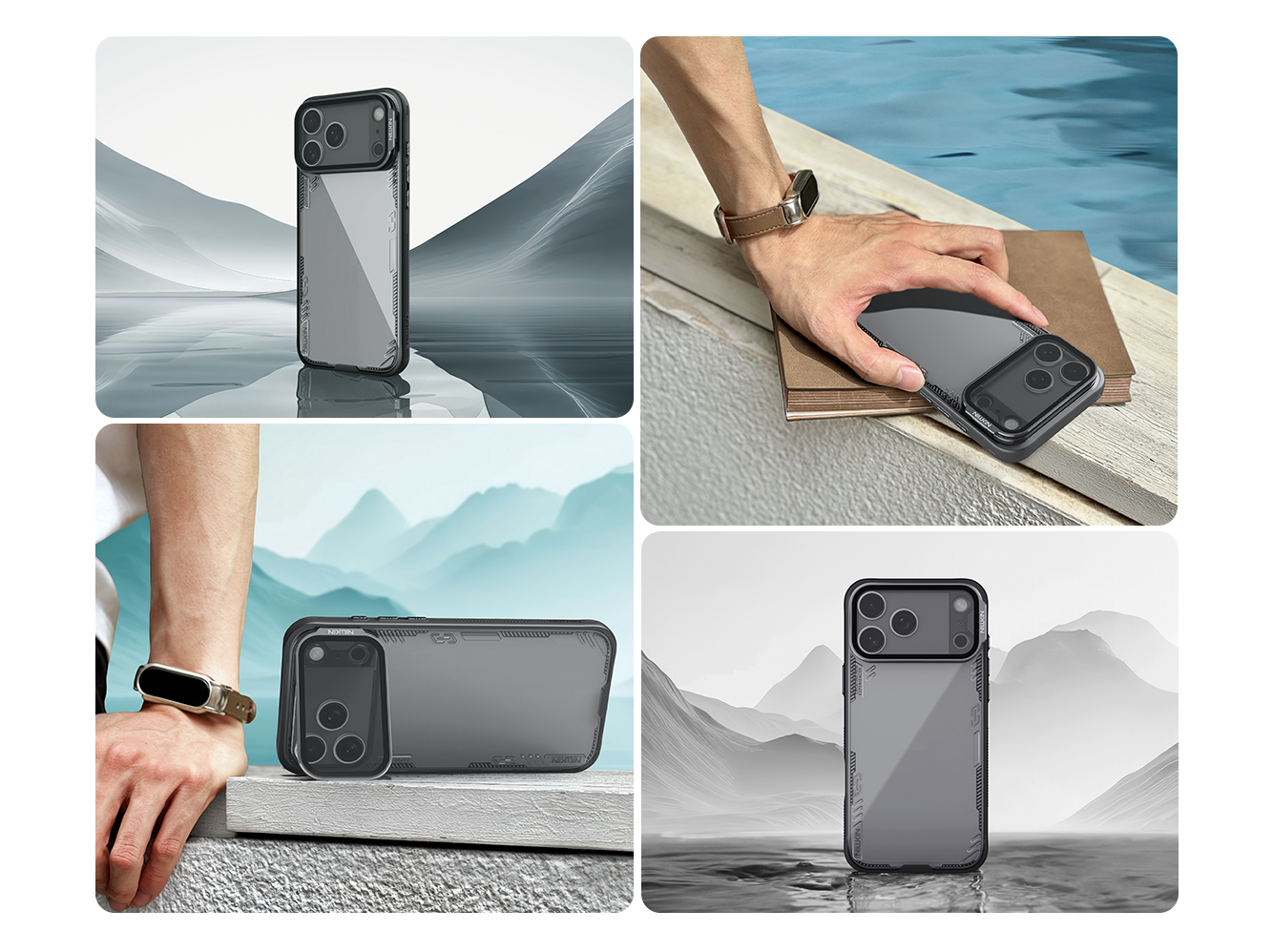 iPhone 17 Pro Max - NILLKIN Iceblade Prop Case Transparent Lens Dark Night Black - 3