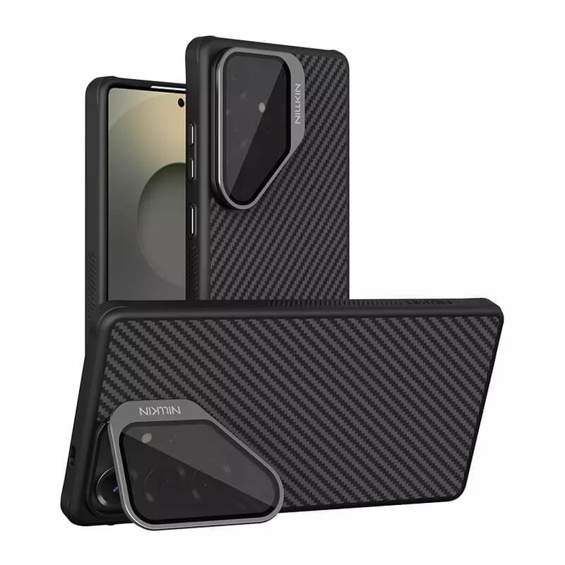 SS Gxy S25 Ultra - NILLKIN CarboProp Magnetic Case Transparent Lens Black - 3