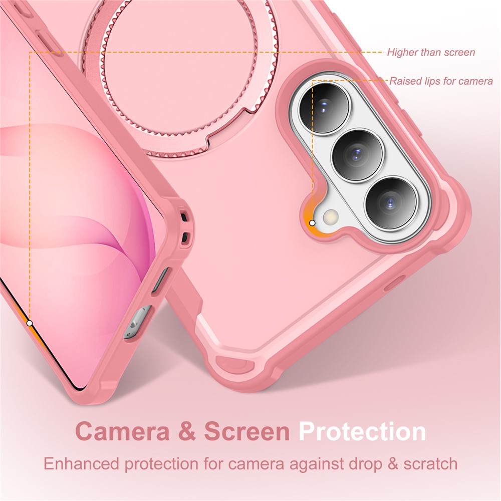 SS Gxy S26 - Shockproof Kickstand Pink - 3