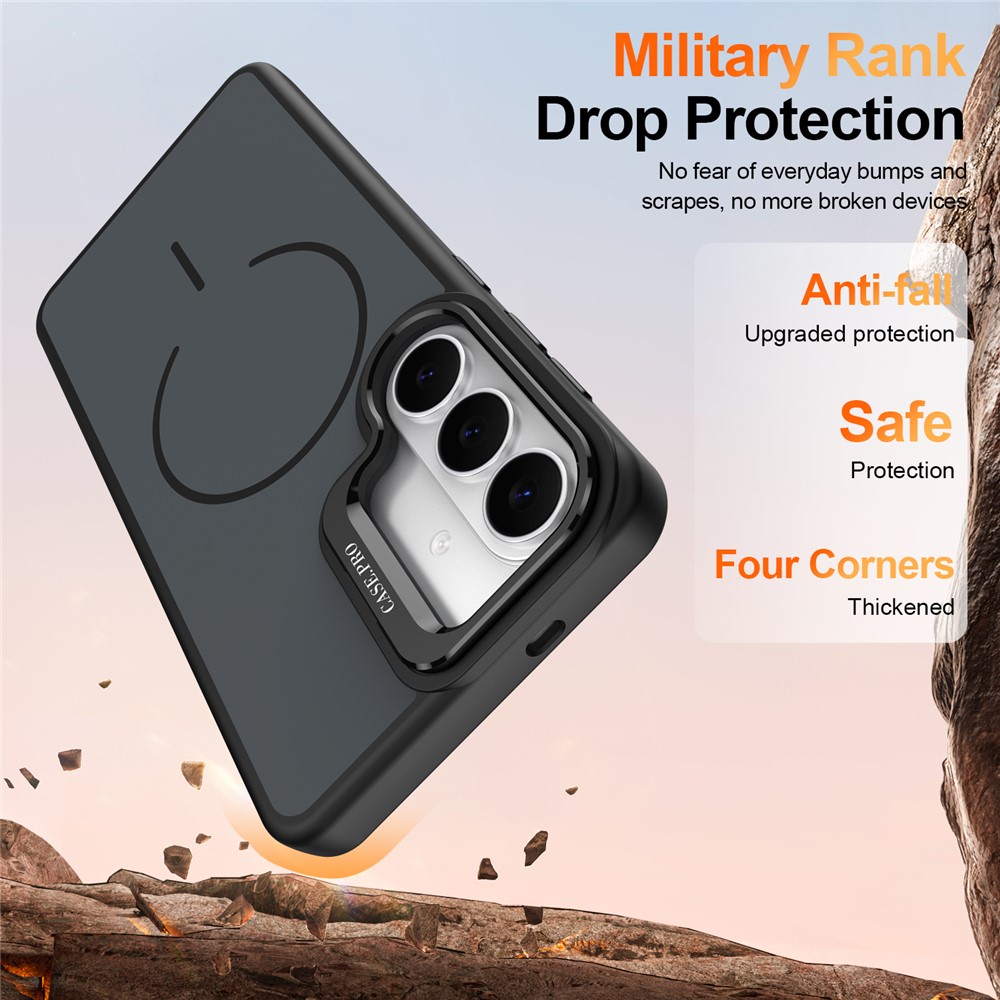SS Gxy S26 - Skin-Touch With Foldable Kickstand Desert Black - 3
