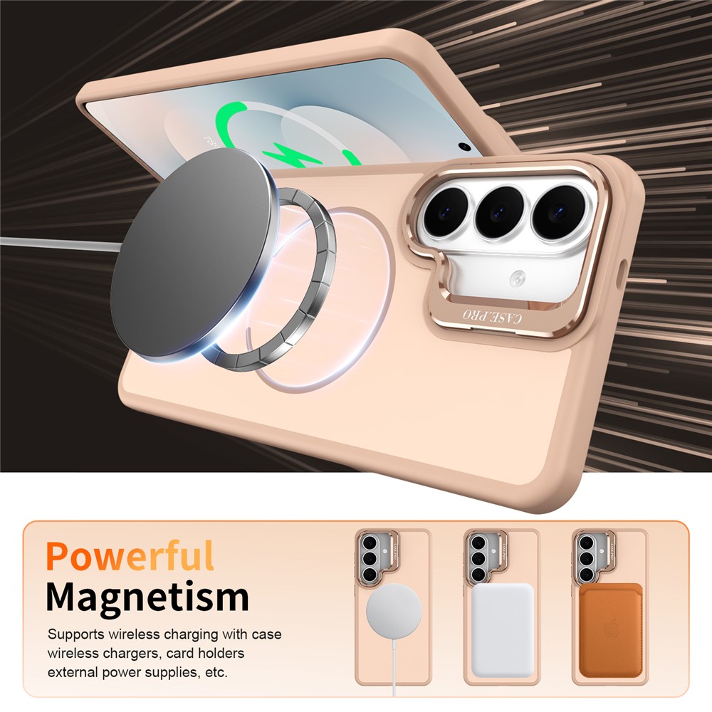 SS Gxy S26 - Skin-Touch With Foldable Kickstand Desert Gold - 4