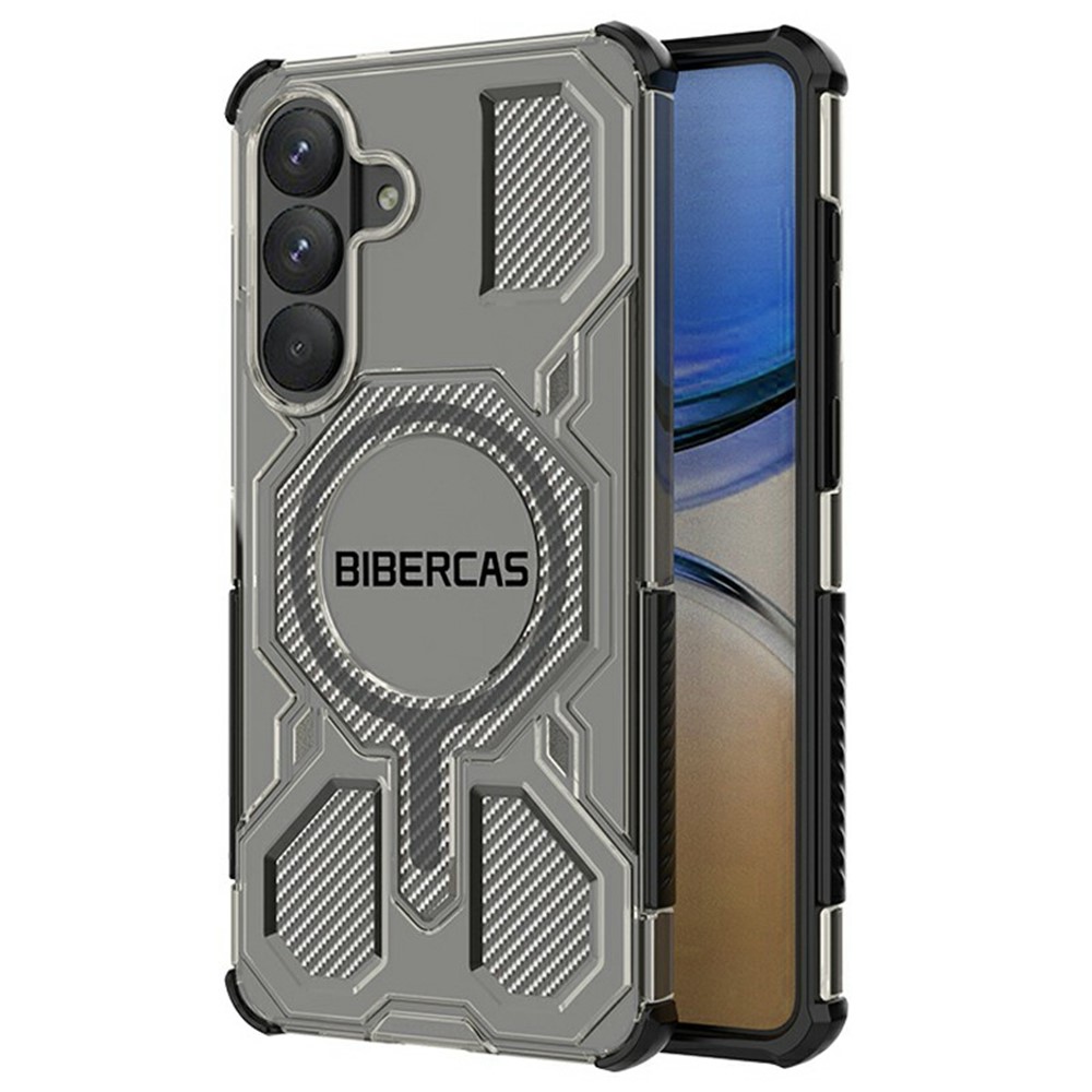 SS Gxy S26 Plus - BIBERCAS Transparent Series Cover Black
