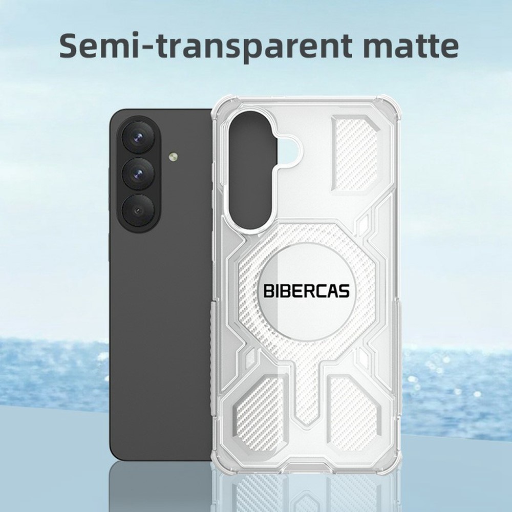 SS Gxy S26 Plus - BIBERCAS Transparent Series Cover Black - 5