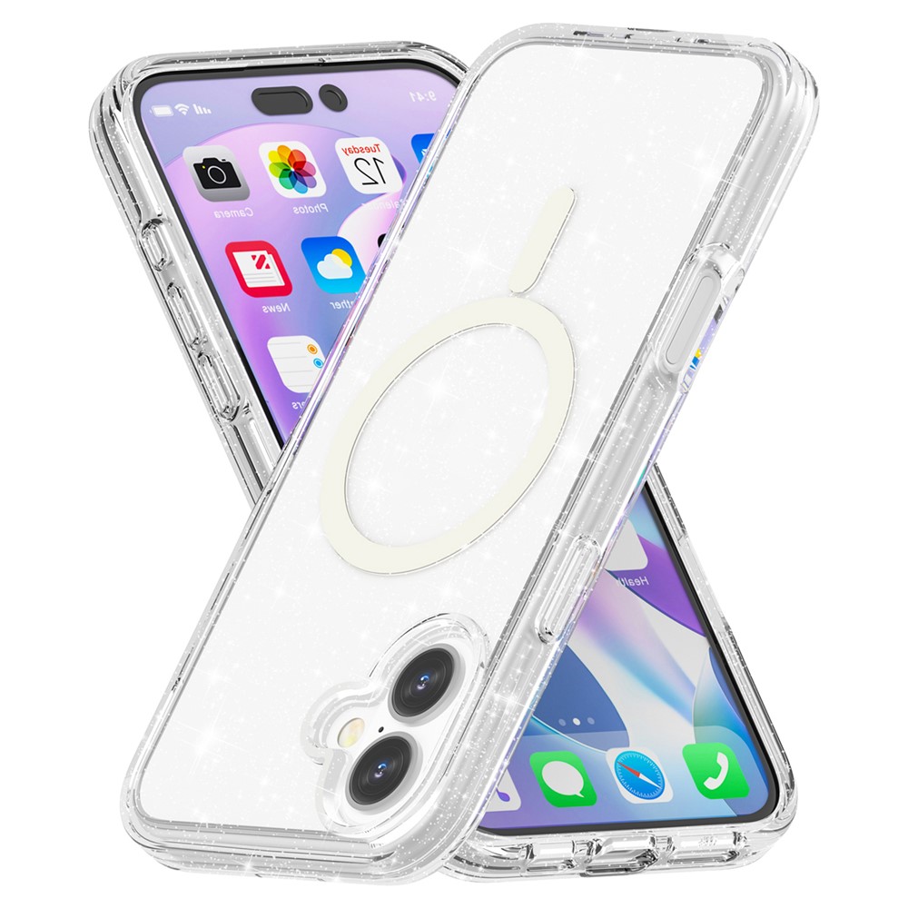 iPhone 16 - Glitter Powder With MagSafe Transparent - 4