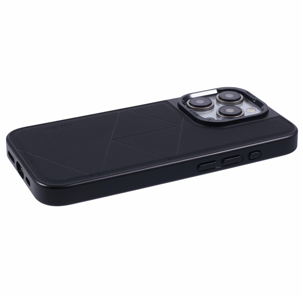 iPhone 15 Pro Max - X-LEVEL Geometric Leather Black - 5