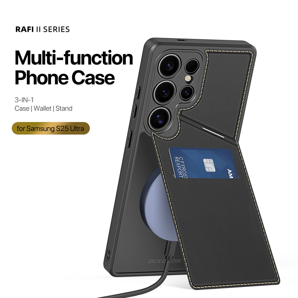 Samsung Galaxy S25 Ultra - DUX DUCIS Rafi Series Magnetic Black - 2