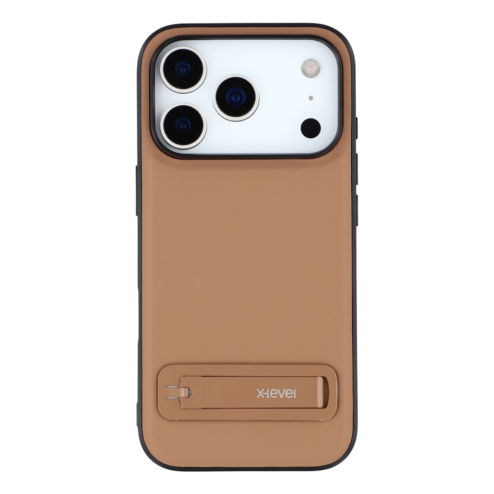 iPhone 17 Pro - X-LEVEL Leather Coated Brown - 3