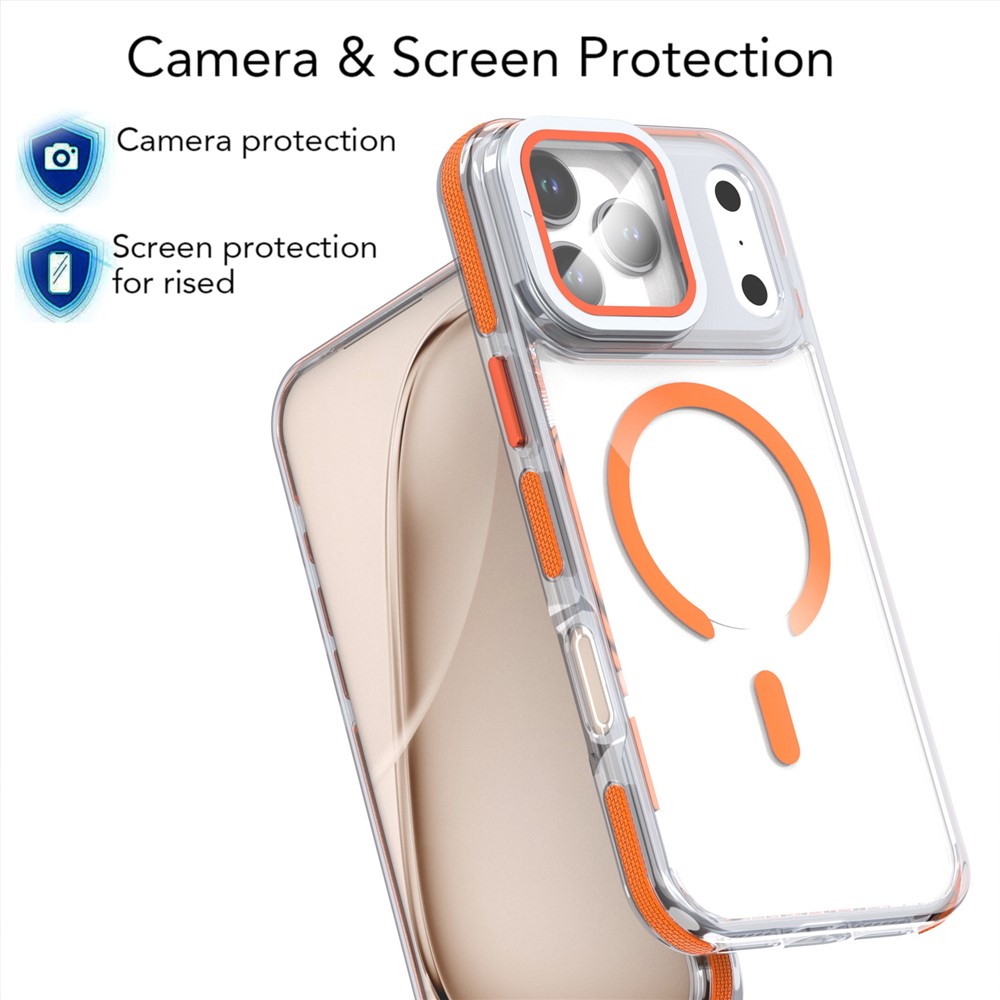 iPhone 17 Pro - Acrylic Clear With Lens Protector White - 5