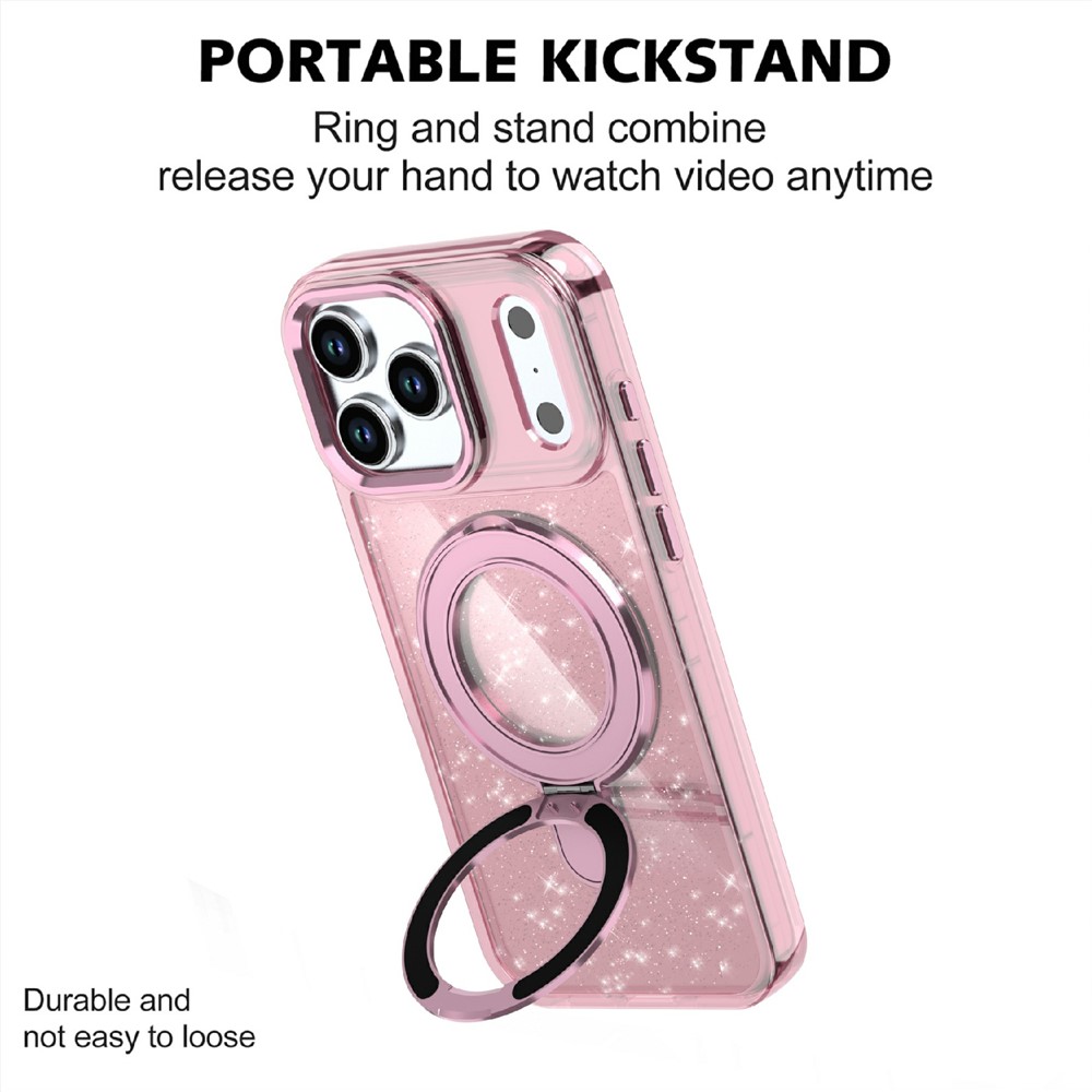 iPhone 17 Pro Max - Kickstand Glitter Purple - 2