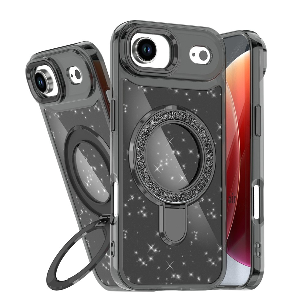 iPhone 17 Air - Kickstand Glitter Black