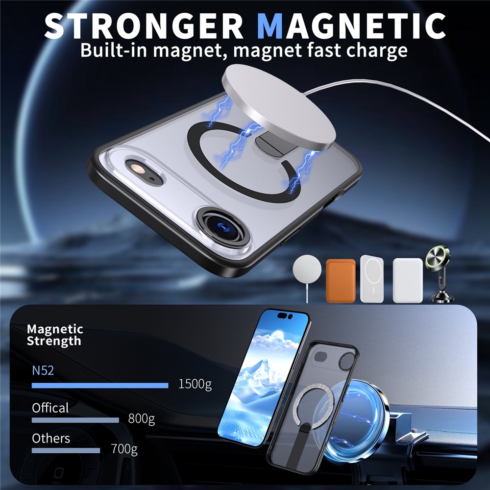 iPhone 17 Air - Acrylic Case With MagSafe Black - 2