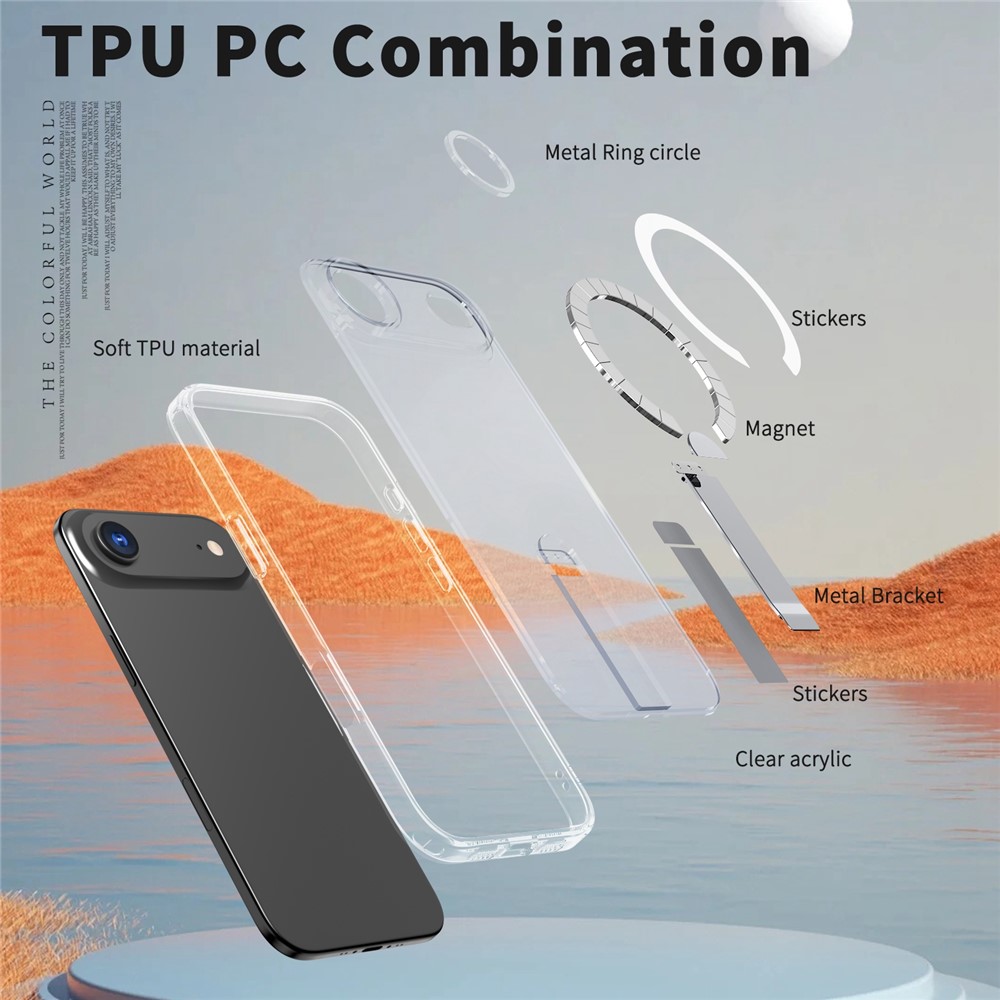 iPhone 17 Air - Acrylic Case With MagSafe Transparent - 5