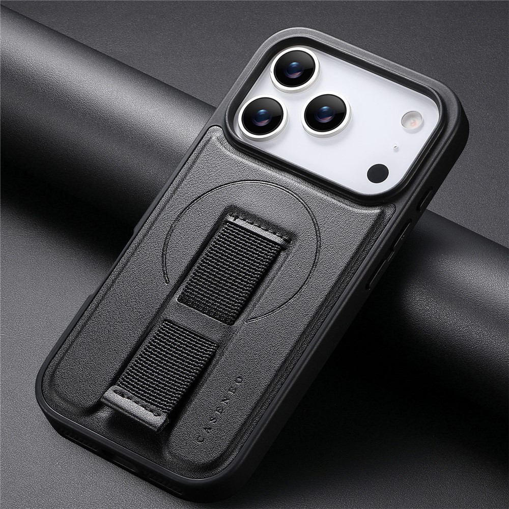 iPhone 17 Pro - CASENEO Leather Wristband Black - 5