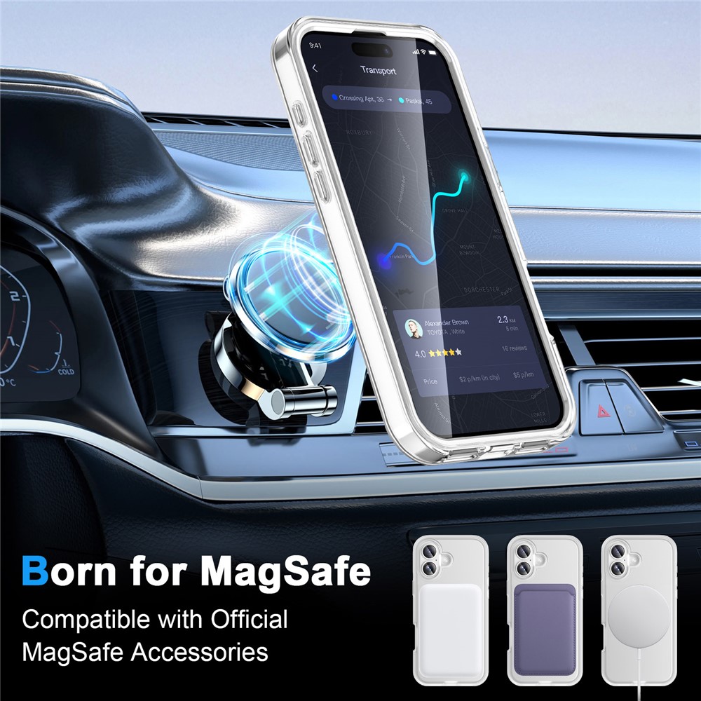 iPhone 17 - Kickstand Frosted With Pet Screen Transparent - 2