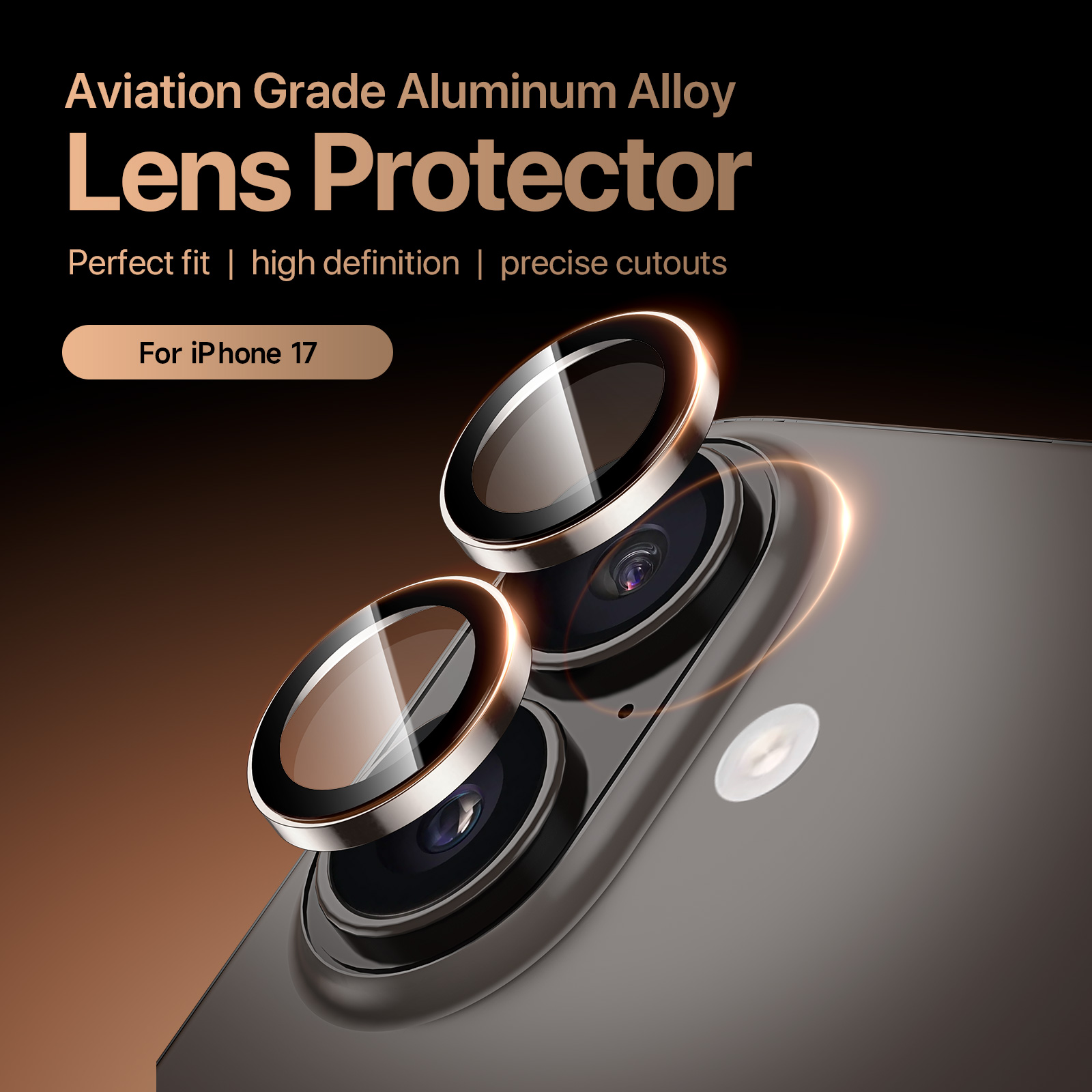 iPhone 17 - DUX DUCIS Camera Lens Glass Protector - 4