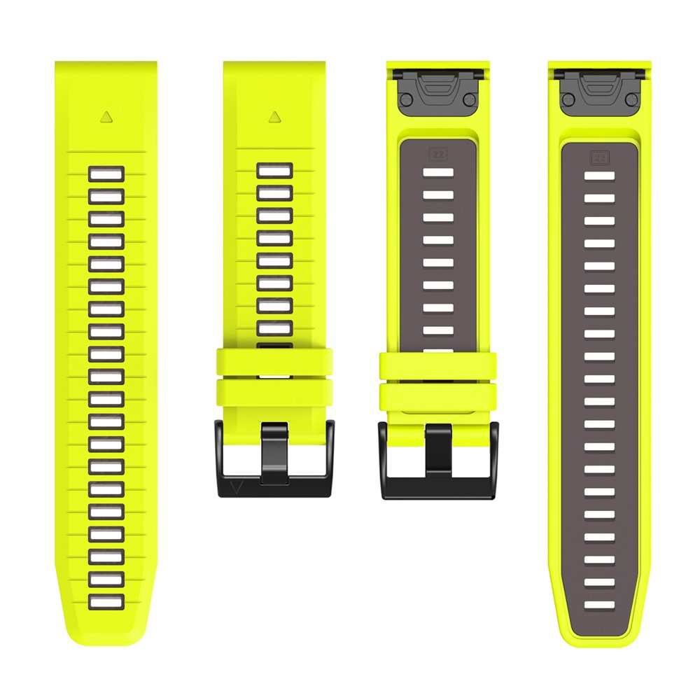 Garmin - Fenix 8 51mm Quick Silicone Stap Green Black - 2