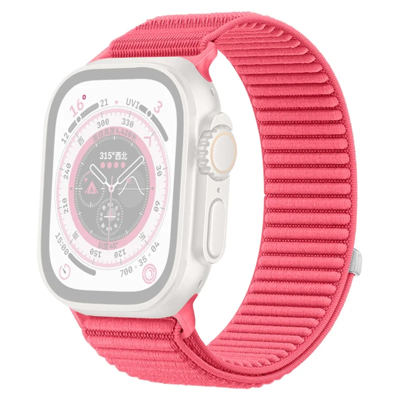 Apple Watch 41/42mm - Magic Tape Nylon Woven Water Red