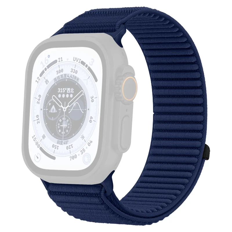 Apple Watch 41/42mm - Magic Tape Nylon Woven Dark Blue