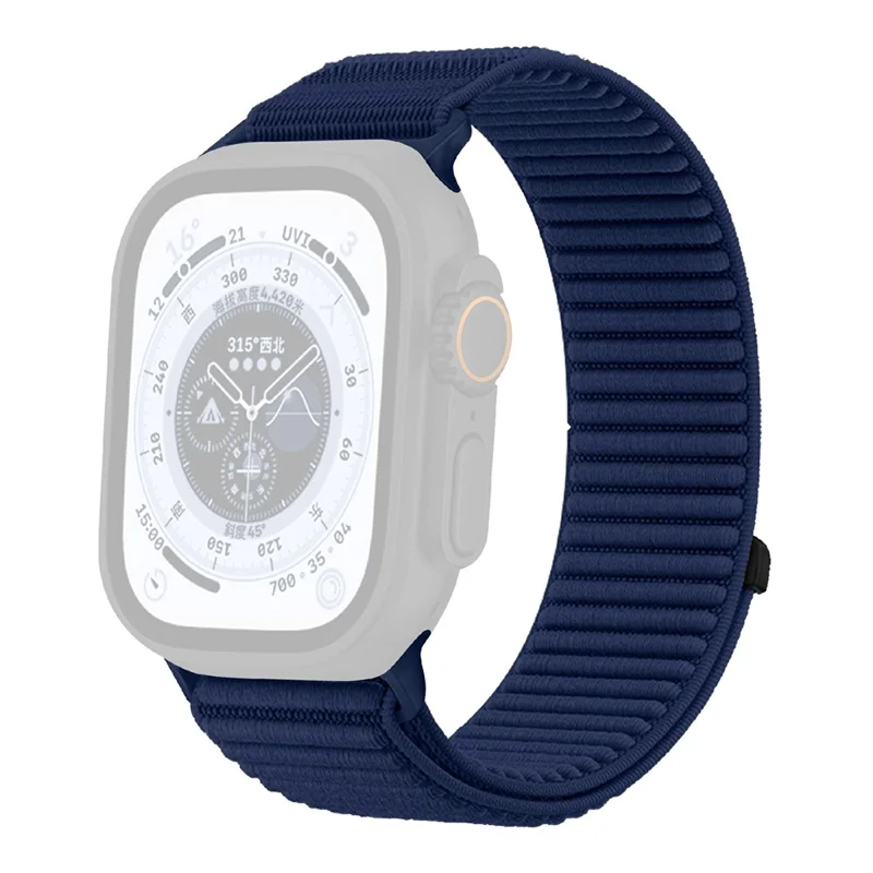 Apple Watch 45/49mm - Magic Tape Nylon Woven Dark Blue