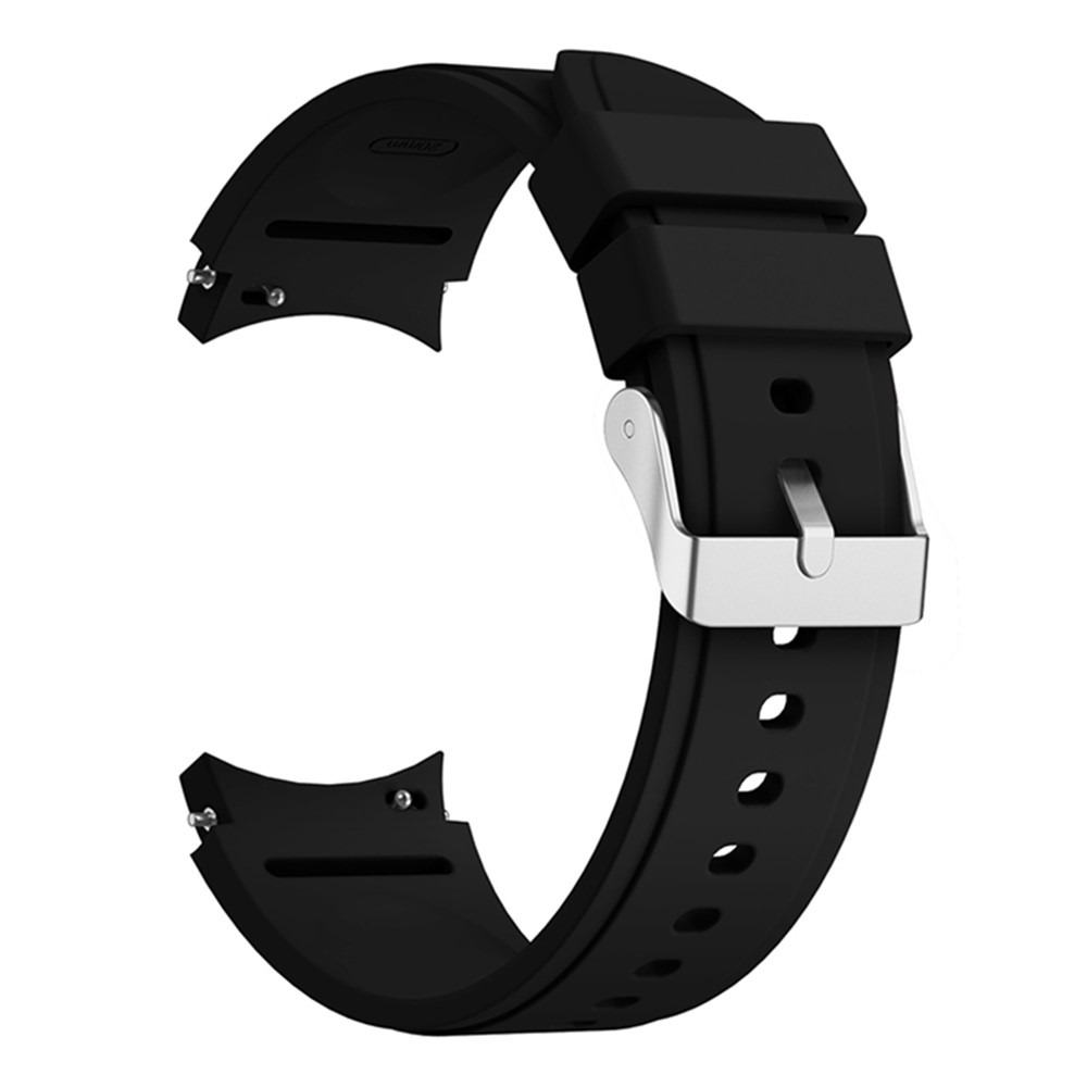 SmartWatch Band 20mm - Silicone With Stainless Steel Buckle Black - 3
