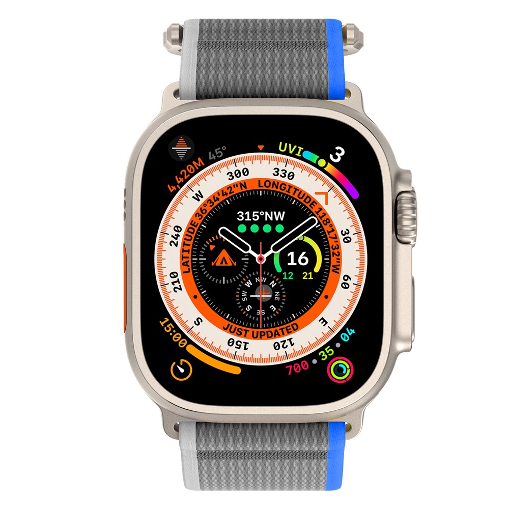 Apple Watch 45/49mm - Trail Loop Blue/Grey - 5