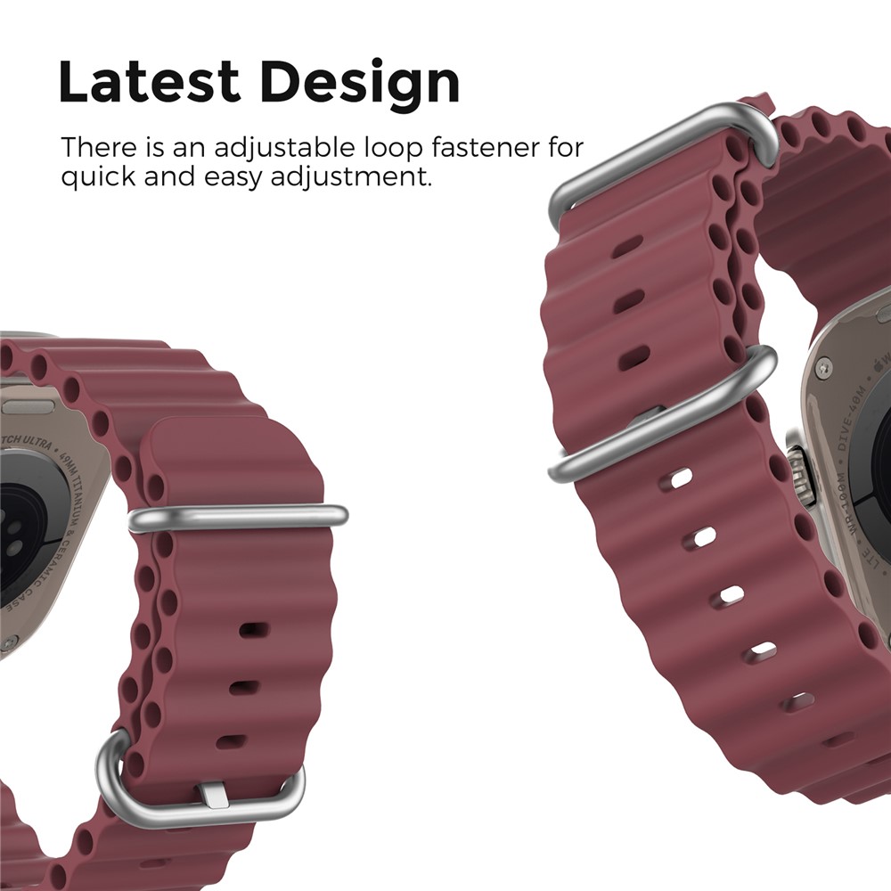 Apple Watch 41/42mm - Ocean Band Wine Red - 4