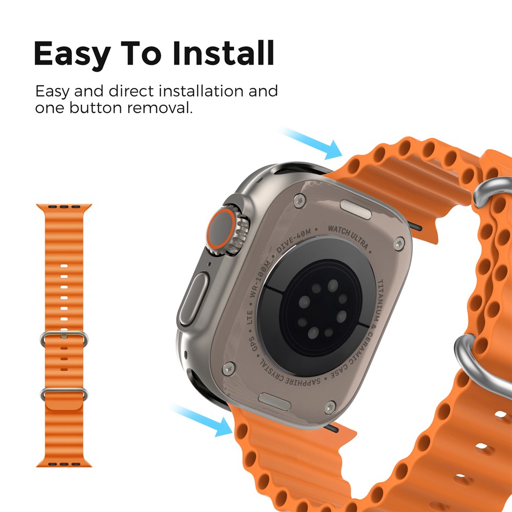 Apple Watch 41/42mm - Ocean Band Orange - 5