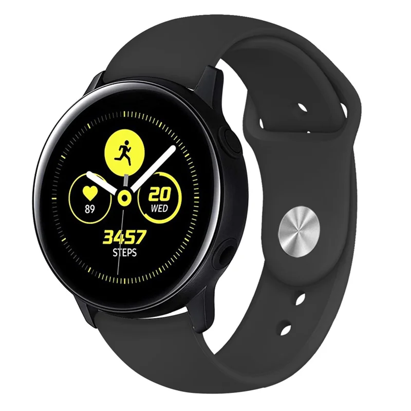 SmartWatch Band - Silicone 20mm Black - 3