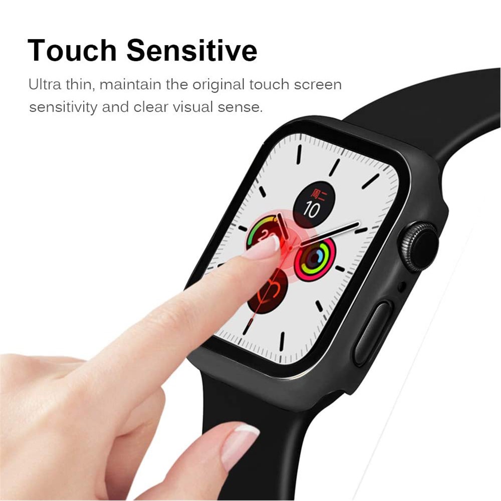 Apple Watch 40mm - Plating Frame PC + Tempered Glass Black - 6