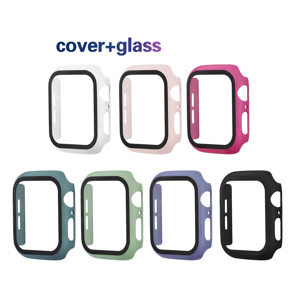 Apple Watch 44mm - PC + Tempered Glass Black - 10