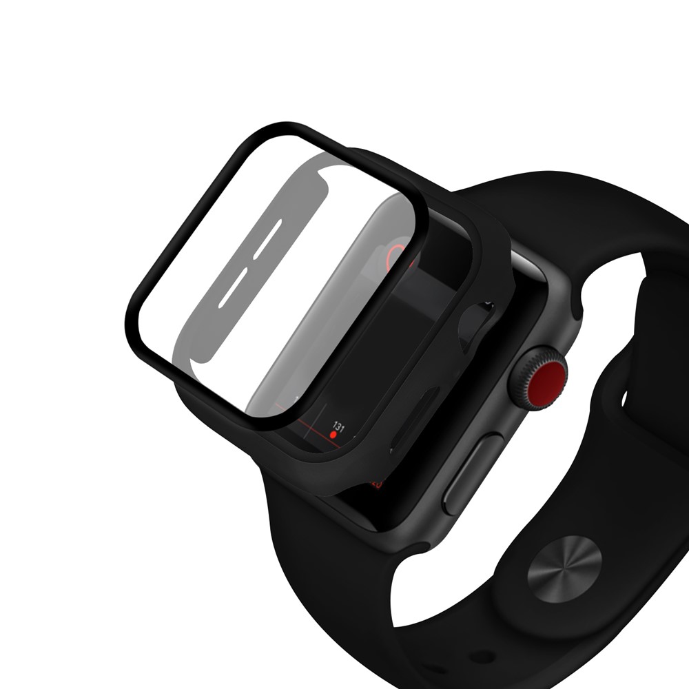 Apple Watch 44mm - PC + Tempered Glass Black - 9