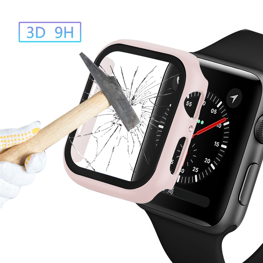 Apple Watch 44mm - PC + Tempered Glass Pink - 4