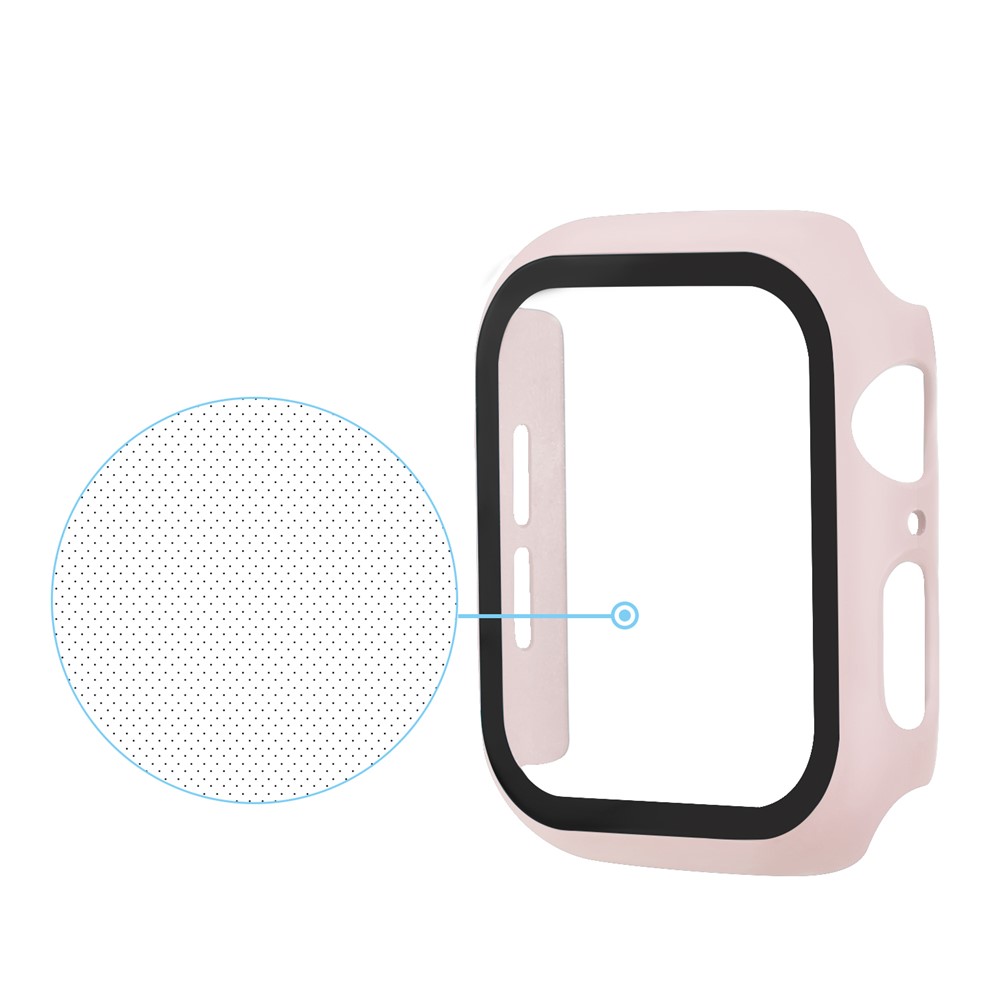 Apple Watch 44mm - PC + Tempered Glass Pink - 5